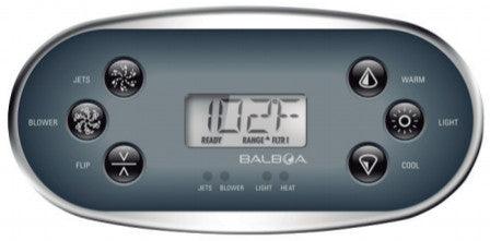 Sticker Bedieningspaneel 1 pomp + blower TP600