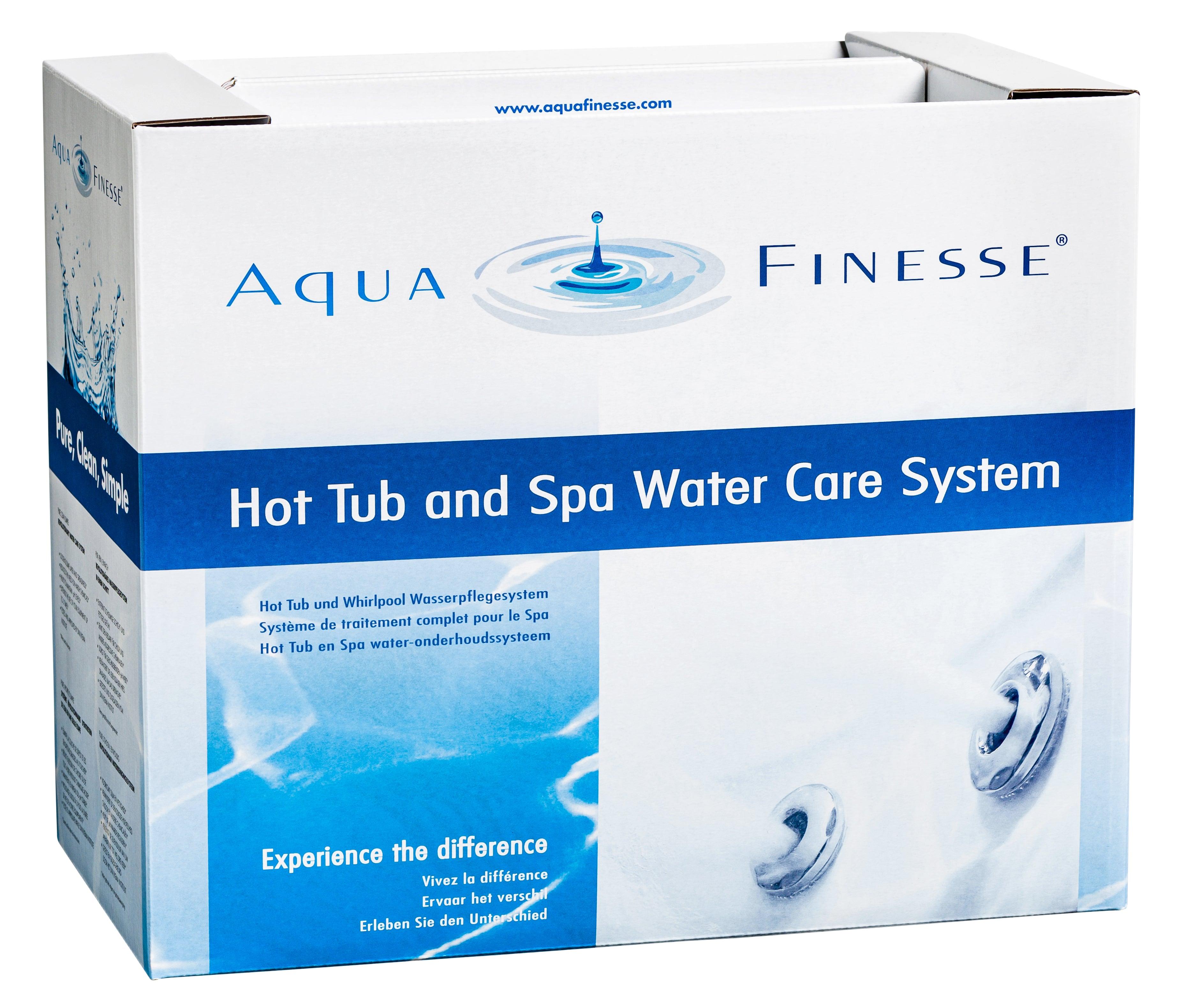 Hot tub water care box