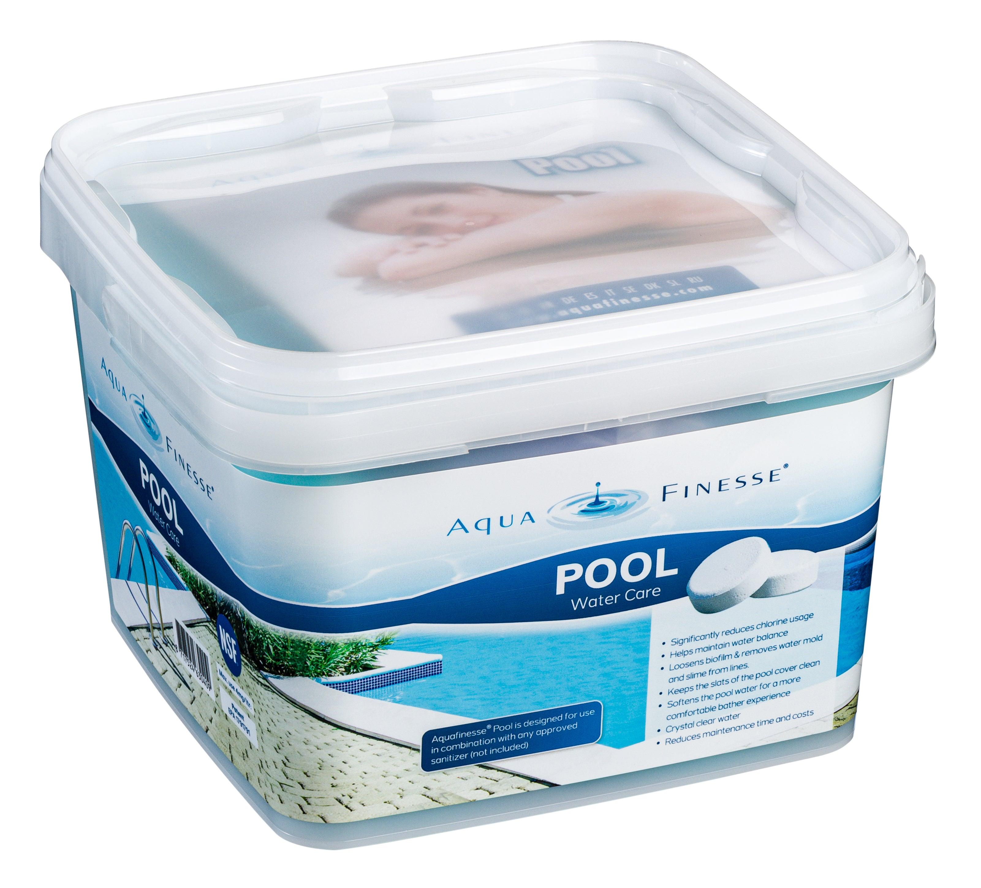 AquaFinesse pool puck water care bucket