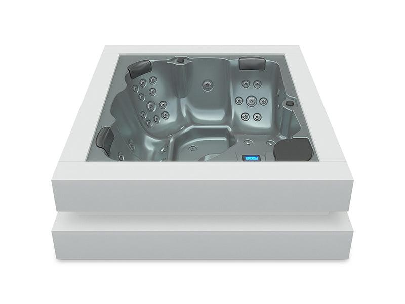 Aquavia spa cube ergo silver solid surface