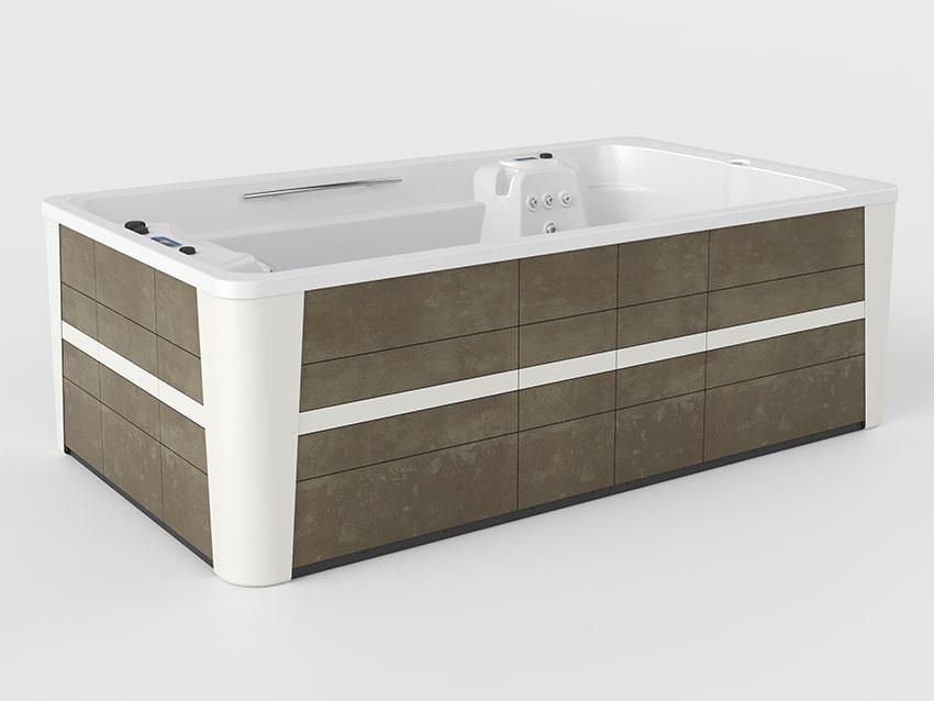 Aquavia swim spa compact pool urban grey